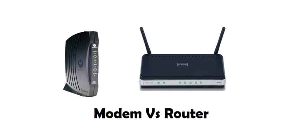 internet router vs modem